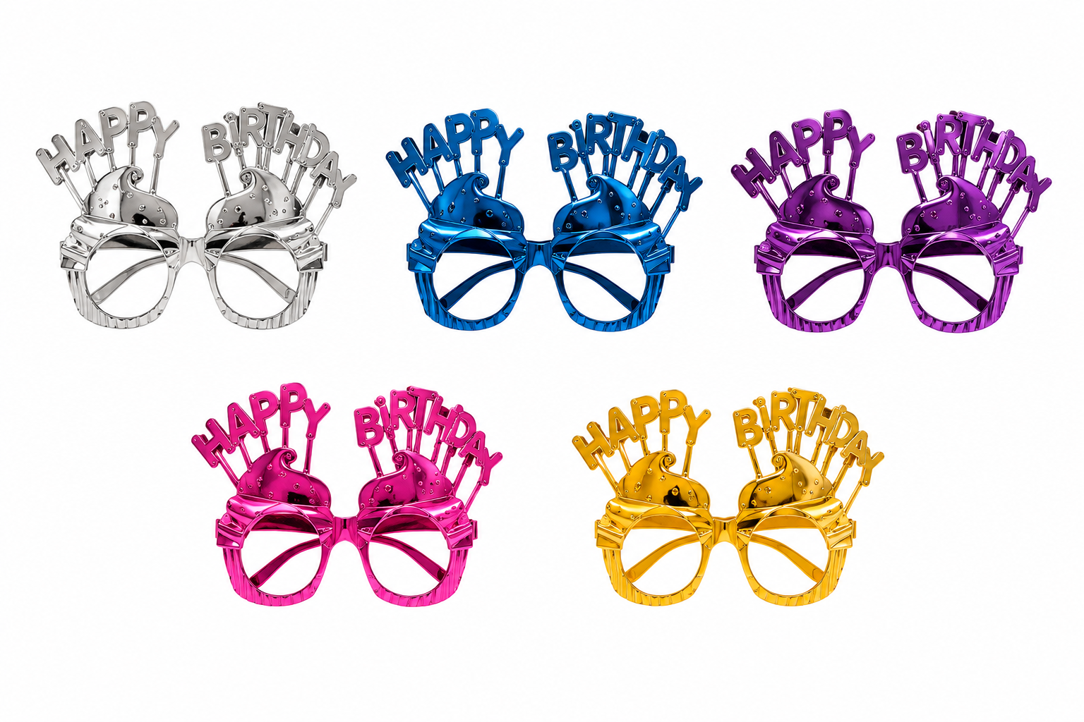 Happy Birthday Party Goggles for Kids & Adults | Metallic Birthday Glasses | Funny Birthday Photo Booth Props for Party Celebration, Cake Cutting & Events (Multicolor Pack 12) - 1af7bb463e2f8548633009ca00d0aa16.png - /home/rgc07su479sc/public_html/