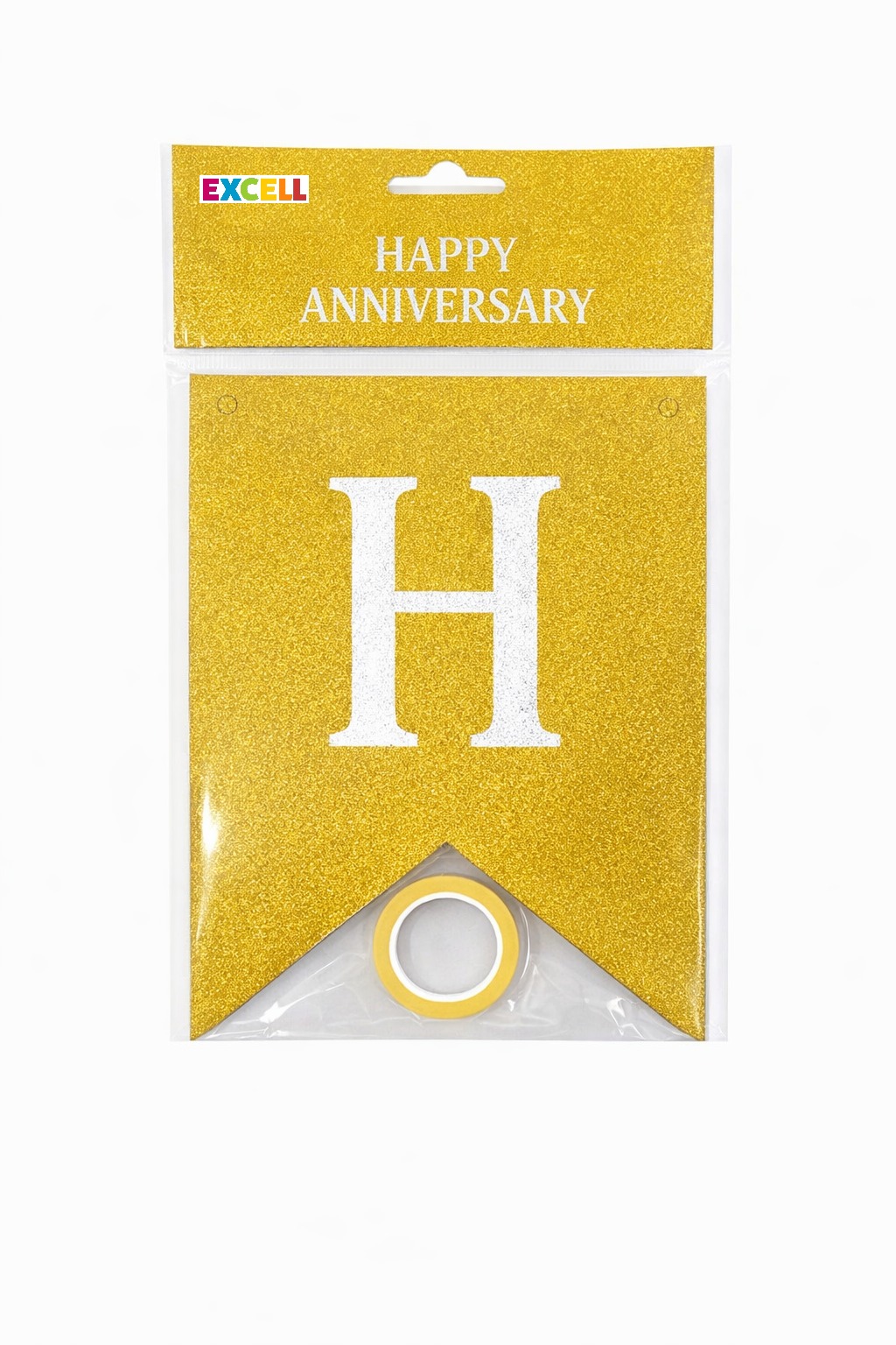 Premium Happy Anniversary Glitter V Cut Flag Banner  - 1PC - ea7596613289c27cd9998d865af6bbad.JPG